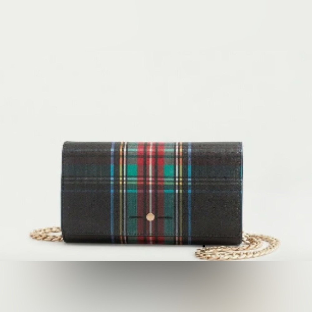 NWT Luxury Minimalist RARE Preppy J. Crew Convertible wallet bag w/chain strap - Picture 1 of 17